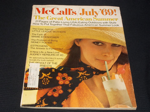 1969 JULY MCCALL'S MAGAZINE - NICE COLOR COVERS & ADS - E 1143
