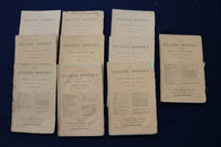 1874 THE ATLANTIC MONTHLY MAGAZINE - LOT OF 10 - O 3406