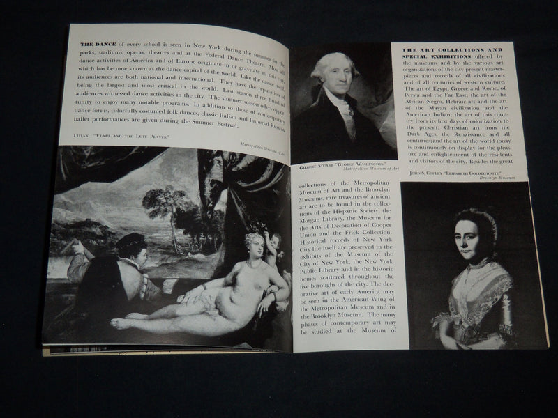 1937 NEW YORK THIRD ANNUAL SUMMER FESTIVAL PROGRAM - NICE PHOTOS - J 8620