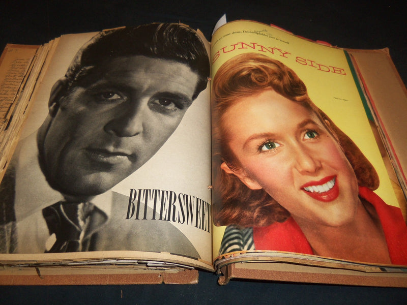 1952-1955 MOVIE STAR SCRAPBOOK LOADED WITH GREAT PHOTOS - 9A