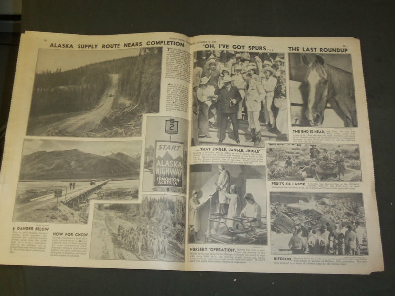 1942 OCTOBER 8 NEW YORK DAILY NEWS-JAPS GIVE UP 2 ALEUTIANS, NAVY FINDS- NP 4304