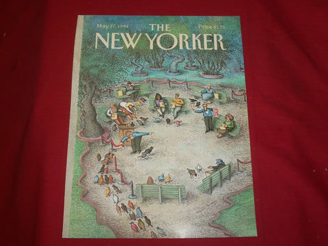 1991 MAY 27 NEW YORKER MAGAZINE FRONT COVER ONLY - GREAT ART FOR FRAMING