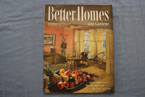 1951 FEBRUARY BETTER HOMES AND GARDENS MAGAZINE - HOME YOU WANT COVER - E 9672