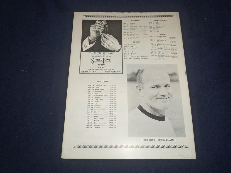1975 OCT 25 CORNELL UNIV VS CULVER-STOCKTON COLLEGE FOOTBALL PROGRAM - ST 1951Y