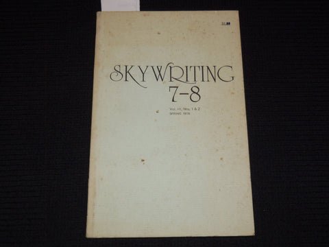 1978 SPRING SKYWRITING 7-8 SOFTCOVER BOOK - VOLUME 3 NO'S 1 & 2 - J 7394