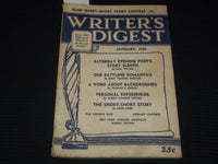 1939 JANUARY WRITER'S DIGEST MAGAZINE- EARL WILSON - ROSE CONE - WETJEN - K 1011