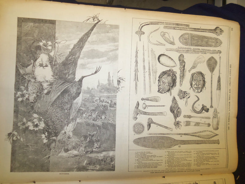 1887 OCTOBER 17 THE DAILY GRAPHIC NEWSPAPER - WAITING AND WAITERS - NT 7676