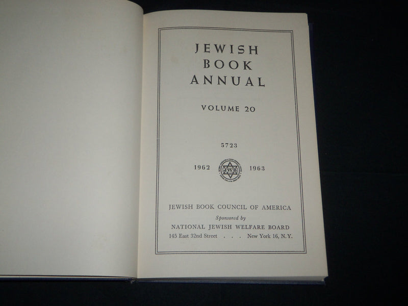 1962-1975 JEWISH BOOK ANNUALS LOT OF 5 - VOLUME NO. 20-32 - KD 656