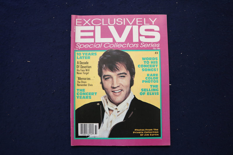 1987 FALL EXCLUSIVELY ELVIS MAGAZINE - ELVIS PRESLEY COVER - E 18567
