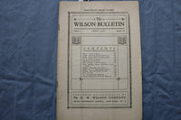 1917-1920 THE WILSON BULLETIN - THE SCHOOL LIBRARY NUMBER - LOT OF 4 - K 2966