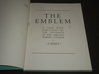 1928 THE EMBLEM CHICAGO NORMAL COLLEGE YEARBOOK + SUPPLEMENT - YB 915