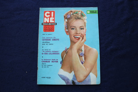 1965 NOV 18 CINE REVUE MAGAZINE - ANNIE NELSEN-TONY FRANCIOSA COVER - E 23473