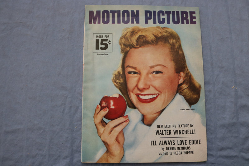 1955 DECEMBER MOTION PICTURE MAGAZINE - JUNE ALLYSON COVER - ST 1002X