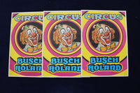 1980'S-1990'S BUSCH ROLAND CIRCUS PROGRAMS - GERMAN - LOT OF 12 - O 3515