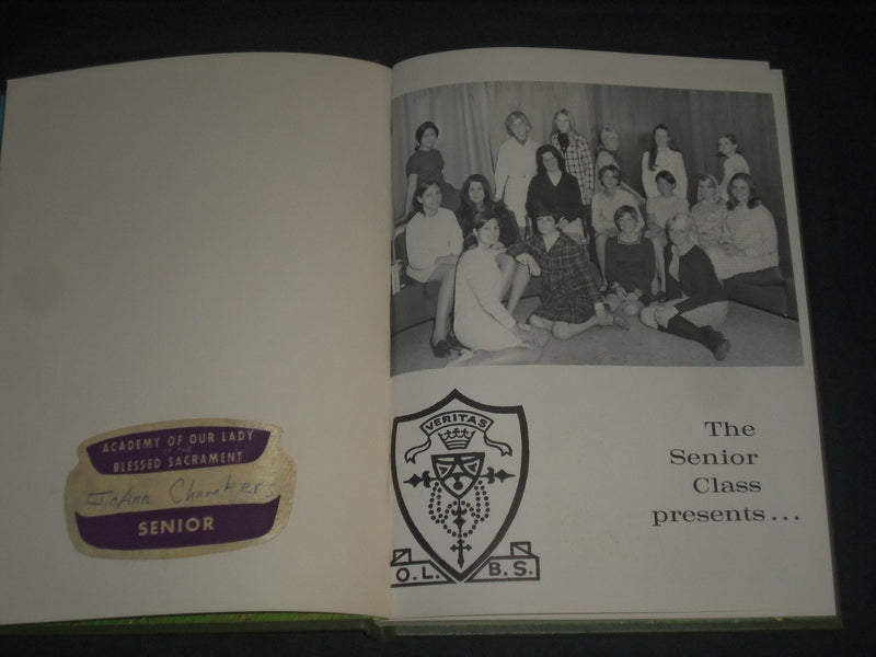1968 BROADLEAN OUR LADY OF THE BLESSED SACRAMENT SCHOOL YEARBOOK - YB 1674