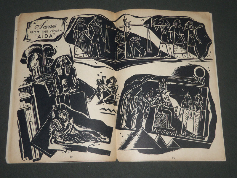 1940 THE STORY AND SONGS OF THE OPERA AIDA PUB. BY BELMONT MUSIC CO. - J 2411