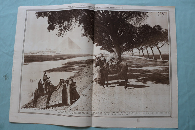 1915 FEB 25 NEW YORK TIMES MID-WEEK PICTORIAL - LONG WAY TO BRITTANY - NP 9129