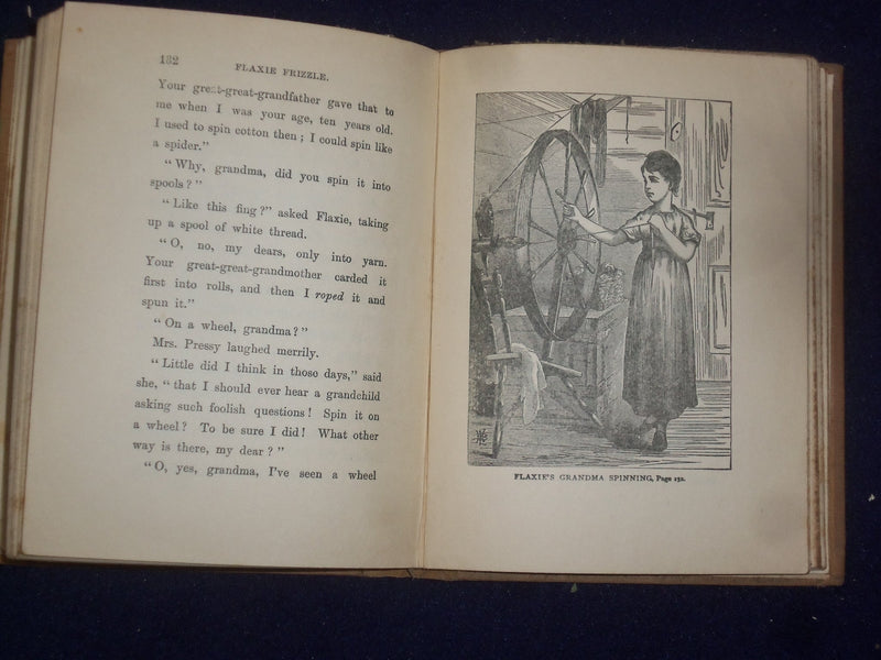 1904 FLAXIE FRIZZLE HARDCOVER BOOK BY SOPHIE MAY - KD 9073