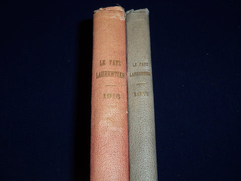 1916 & 1917 LE PAYS LAURENTIEN FRENCH BOUND VOLUME VOLUMES 1 & 2 - KD 2851