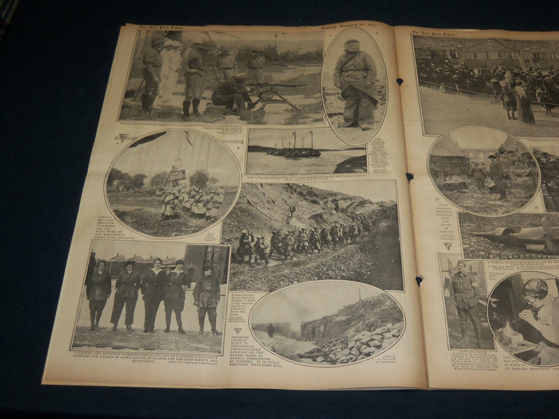 1917 JANUARY 21 NEW YORK TIMES ROTO PICTURE SECTION - ENRICO CARUSO - NT 8980