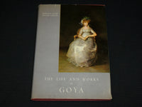 1964 THE LIFE AND WORKS OF GOYA HARDCOVER BOOK BY JAVIER & CANTON - R 716X