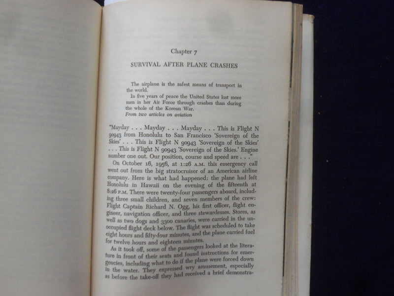 1965 THE ART OF SURVIVAL HARDCOVER BOOK BY CORD CHRISTIAN TROEBST - KD 8919