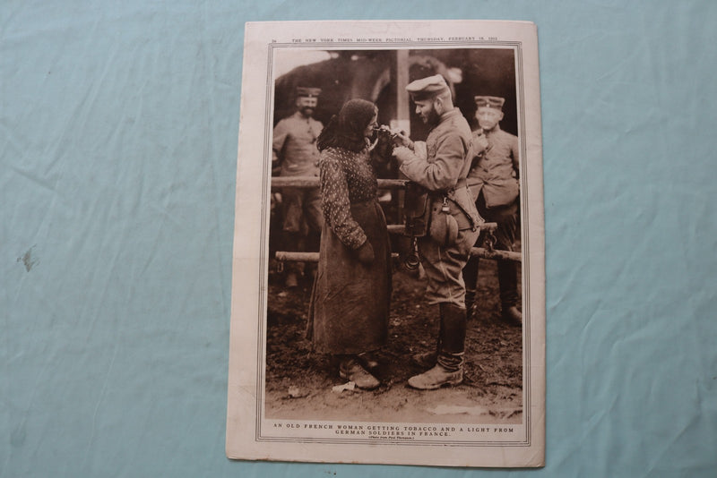 1915 FEB 18 NEW YORK TIMES MID-WEEK PICTORIAL - BLACK WATCH REGIMENT - NP 9128