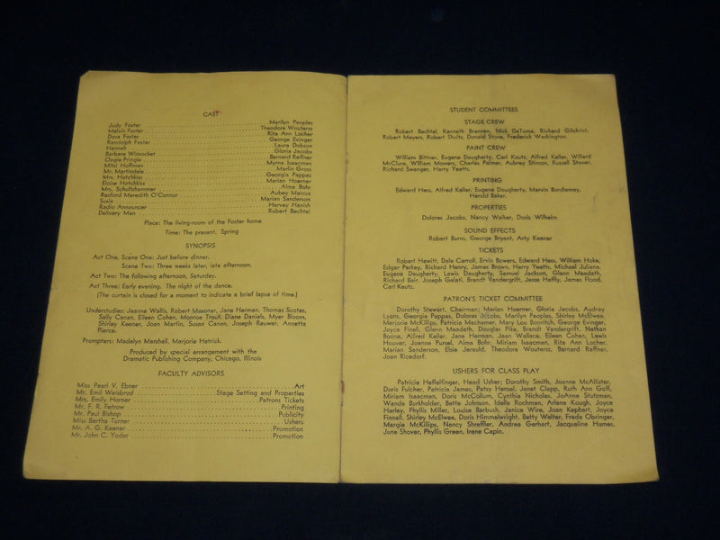 1947 WILLIAM PENN HIGH SCHOOL PROGRAMS LOT OF 4 - HARRISBURG, PA - J 6554