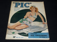 1940 MAY 28 PIC MAGAZINE - ELAINE SHEPARD NICE FRONT COVER - E 2596