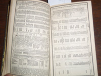1861 THE BOSTON ALMANAC W/ FOLD OUT MAP - 3 3/8