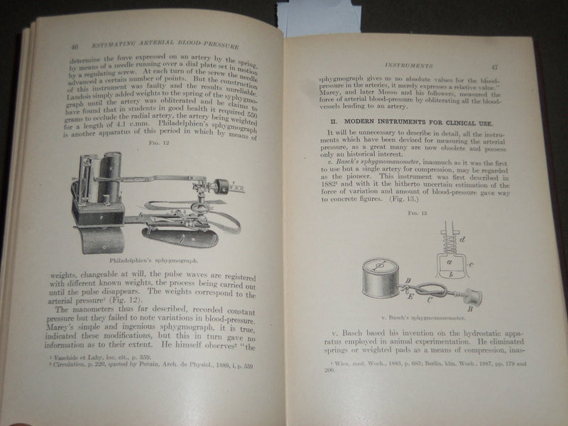 1914 BLOOD PRESSURE IN MEDICINE AND SURGERY BY EDWARD GOODMAN M.D - KD 4396