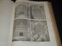1839 L'ARCHITETTURE ANTICA VOLUME BY LUIGI CANINA - EGYPT ARCHITECTURE - Z 275