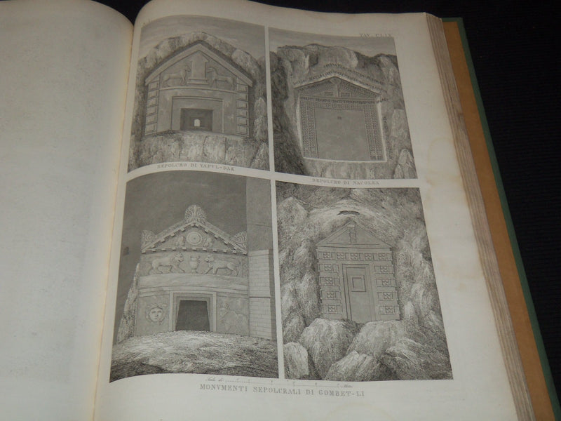 1839 L'ARCHITETTURE ANTICA VOLUME BY LUIGI CANINA - EGYPT ARCHITECTURE - Z 275