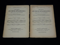 1938-1940 RIVISTA OTO NEURO OFTALMOLOGICA MAGAZINE LOT OF 3 - WR 572C