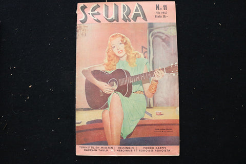1957 MARCH 12 SEURA MAGAZINE - RITA HAYWORTH COVER - E 24994