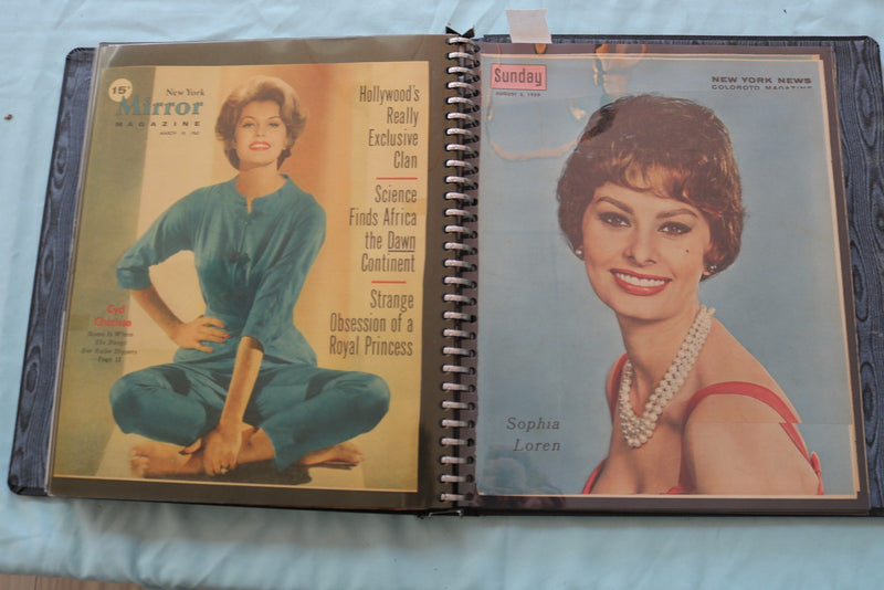 MOVIE STAR SCRAPBOOK - YVETTE MIMIEUX - VIRGINIA MAYO - E 26481