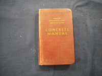 1951 CONCRETE MANUAL SOFT SOFT LEATHER COVER BOOK - 5TH EDITION - KD 8064