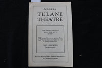 1934 TULANE THEATRE PROGRAM - WALTER HAMPDEN - K 1808