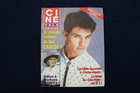1990 JANUARY 25 CINE TELE REVUE MAGAZINE - TOM CRUISE COVER - E 12057