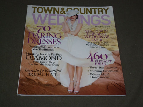 2013 FALL/WINTER TOWN & COUNTRY MAGAZINE - WEDDINGS COVER - SP 2728