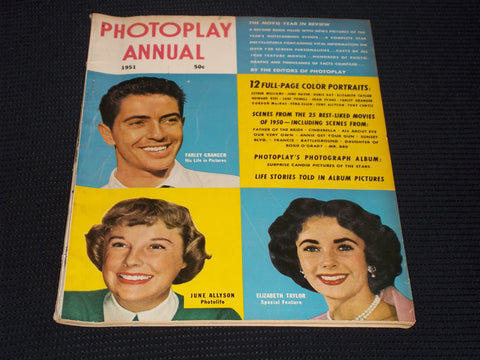 1951 ANNUAL PHOTOPLAY MAGAZINE - FARLEY GRANGER FRONT COVER - E 16764