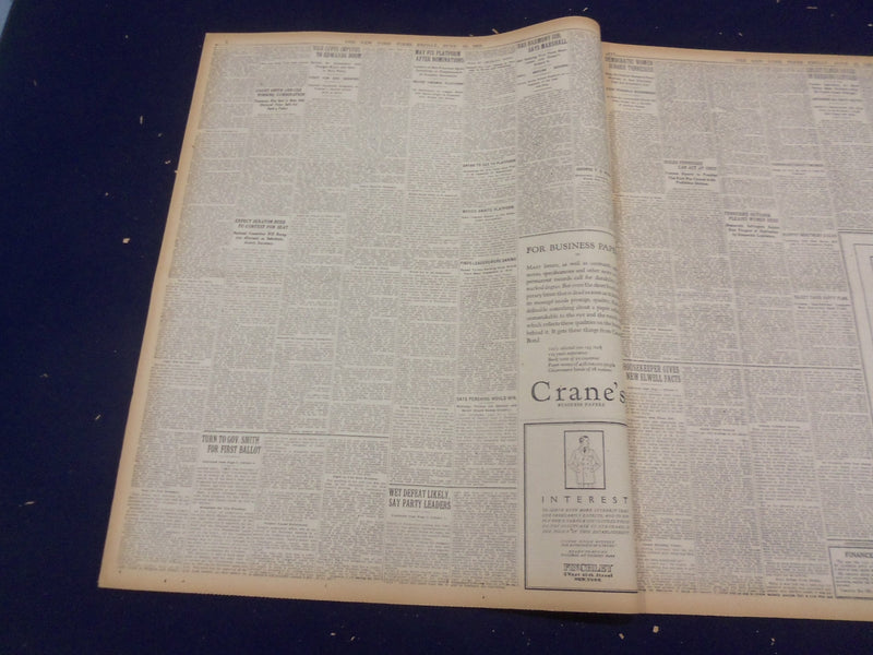1920 JUNE 25 NEW YORK TIMES - COX NOW LOOMS UP AT SAN FRANCISCO - NT 9121