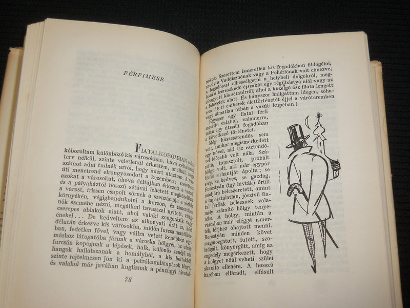 1958 ARANYKEZ UTCAI SZEP NAPOK HARDCOVER BOOK BY KRUDY GYULA - J 7028