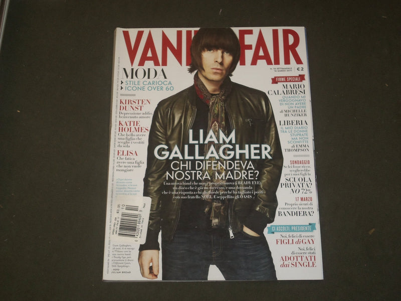 2011 MARCH 16 VANITY FAIR MAGAZINE - LIAM GALLAGHER - ITALY EDITION- B 2524