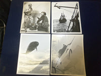 VINTAGE FISHING PUBLICITY PHOTOS - LOT OF 8 - J 4627