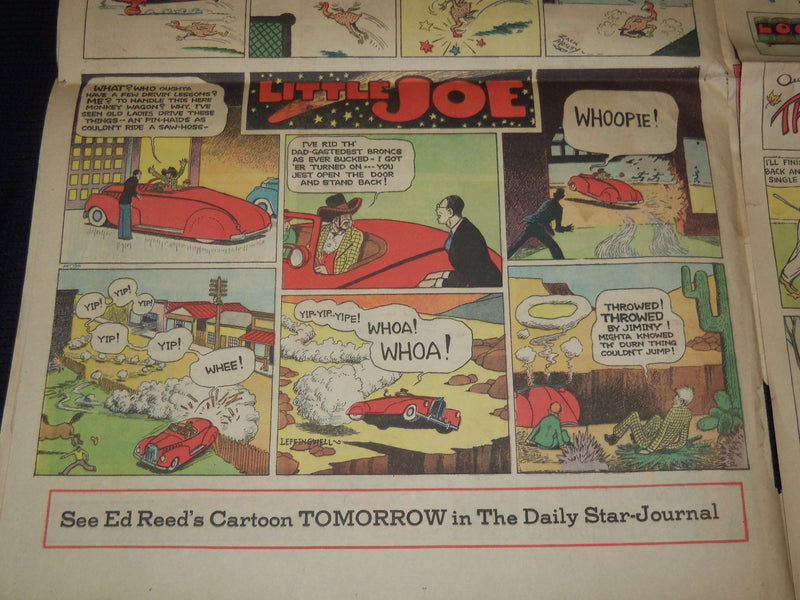 1939 OCTOBER 22 & 29 MINNEAPOLIS STAR JOURNAL COLOR COMICS LOT OF 2 - NP 2151X