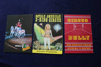1970'S-1990'S HUGE CIRCUS PROGRAMS - LOT OF 45 - O 3506