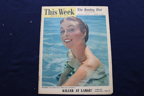 1952 MARCH 16 THIS WEEK MAGAZINE - CONSTANCE SMITH COVER - E 22938