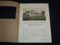 1921 MOUNT VERNON VIRGINIA ILLUSTRATED HANDBOOK - NICE PRINTS - J 8775