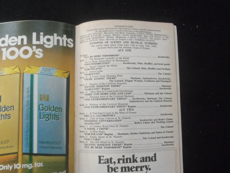 1978 THE GRAND TOUR PLAYBILL - 4 SIGNATURES - J 8203